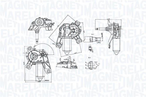 Motor del limpiaparabrisas MAGNETI MARELLI ref. 064061800010